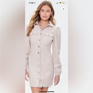 Corduroy mini dress